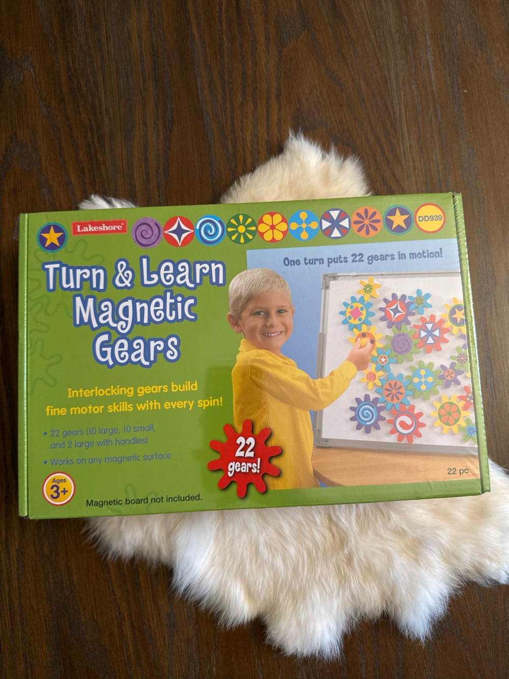 Lakeshore Turn & Learn Magnetic Gears — 22 pc, New in Box, Ages 3+